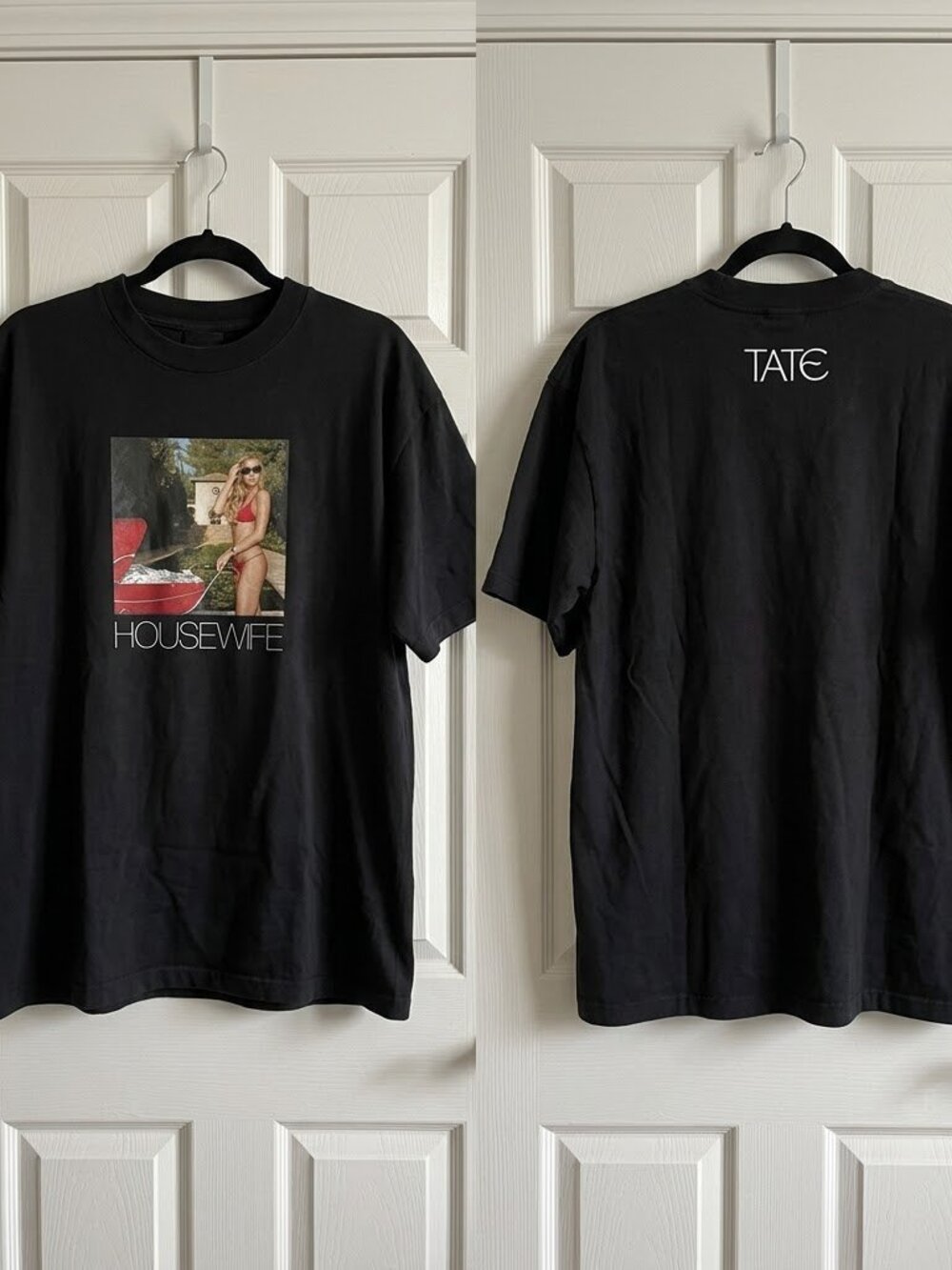 Tate McRae Housewife Graphic T-Shirt Black
